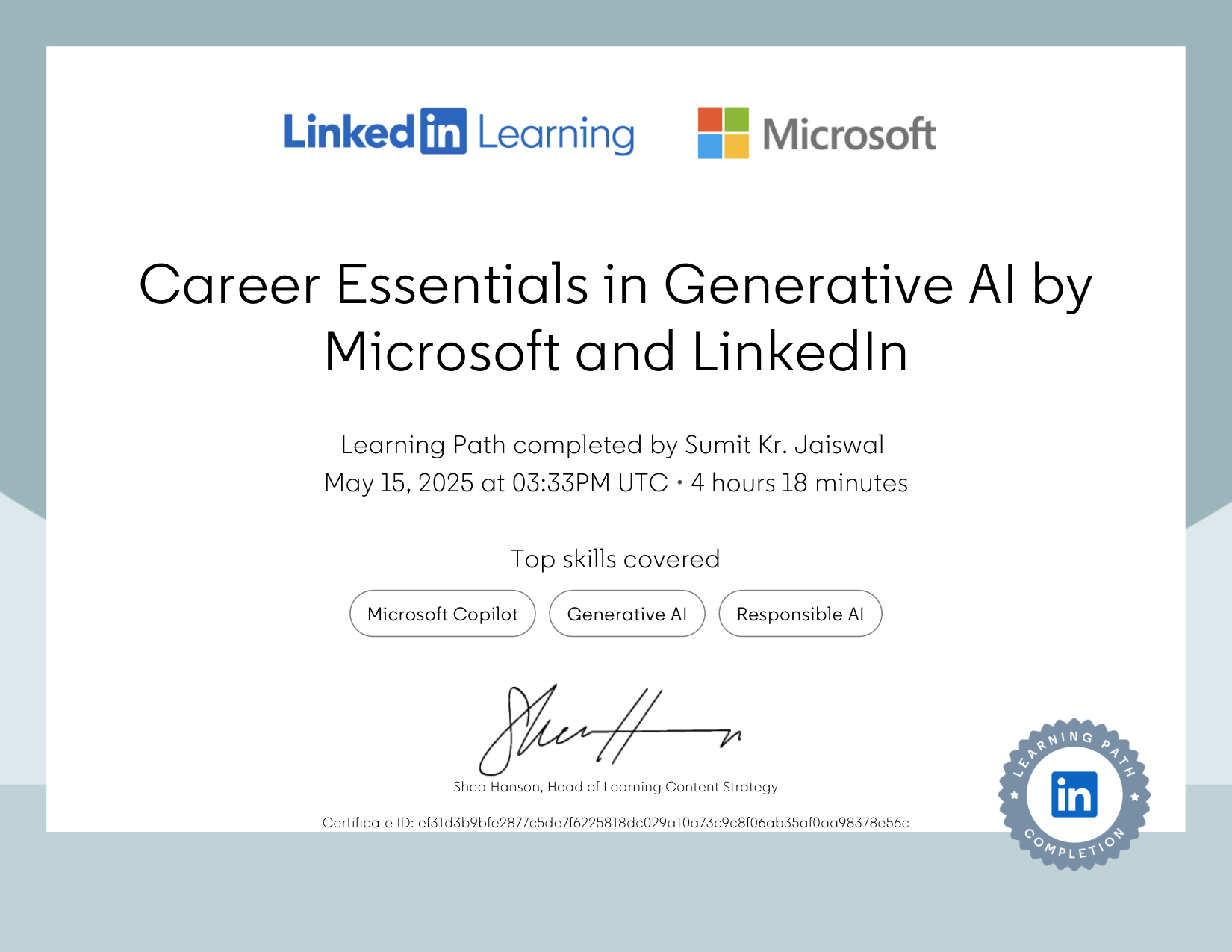 Career Essentials in Generative AI