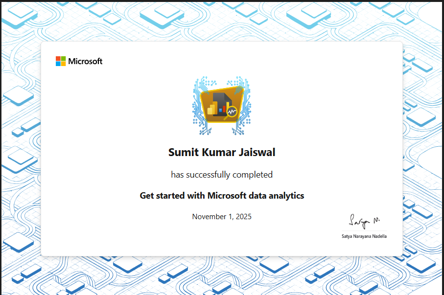 Get Started with Microsoft Data Analytics